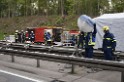 VU Gefahrgut LKW umgestuerzt A 4 Rich Koeln Hoehe AS Gummersbach P113